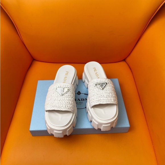 Prada Women's Braided Slippers - Picture 5 of 5